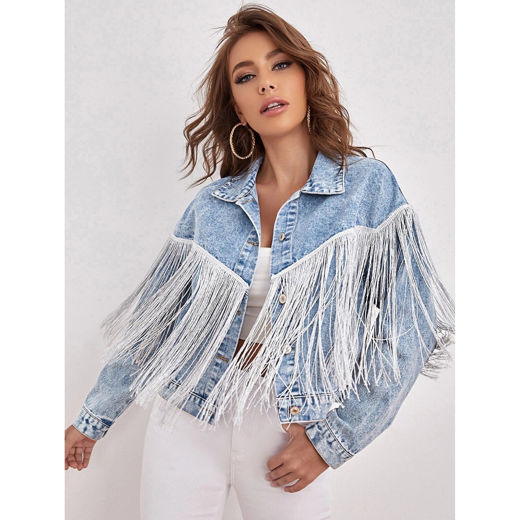 Fringed Outerwear Jacket