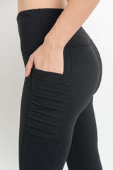 Highwaist Moto Ribbed