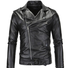 Faux Leather Biker