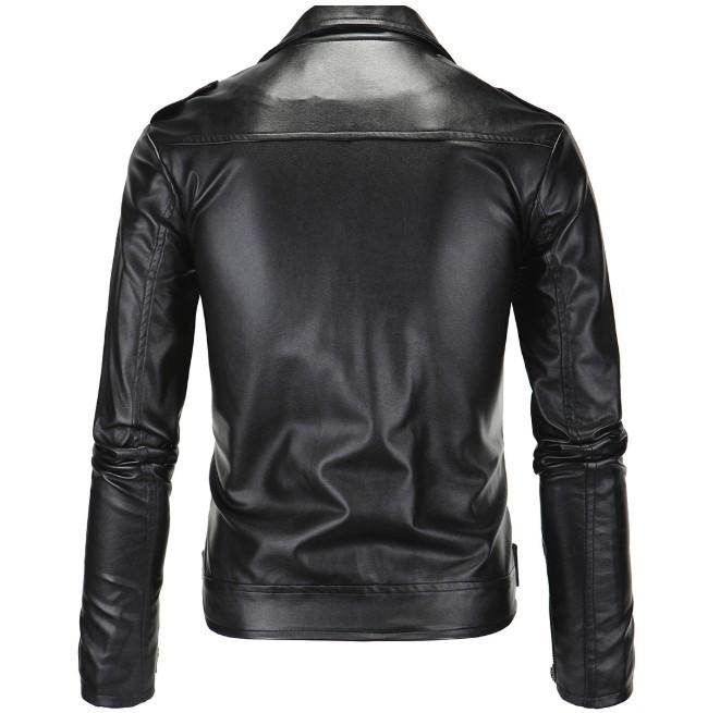 Faux Leather Biker